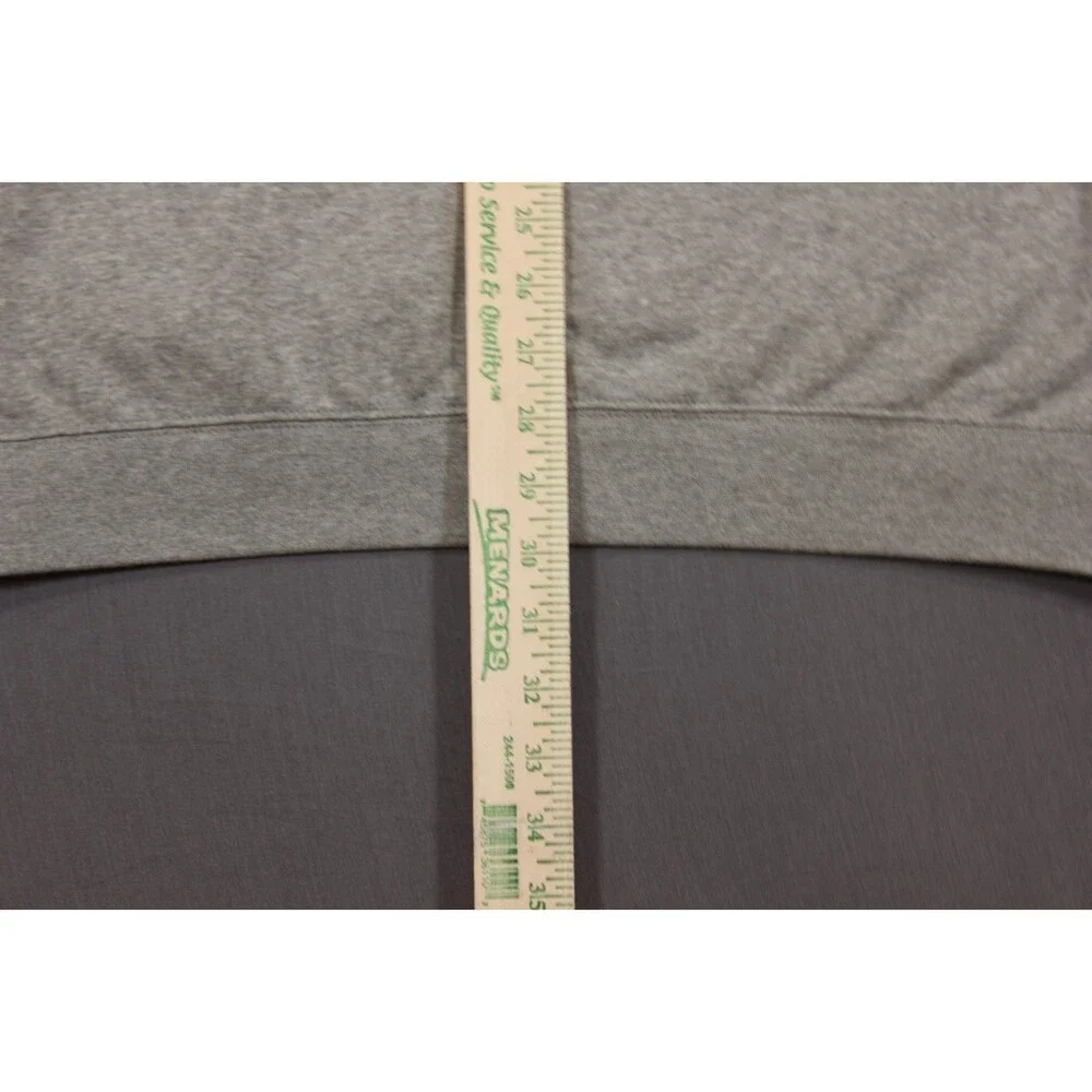 Nike Hoodie Womens XL Short Sleeve Funnel Neck Heather Gray Pullover - Picture 6 of 9